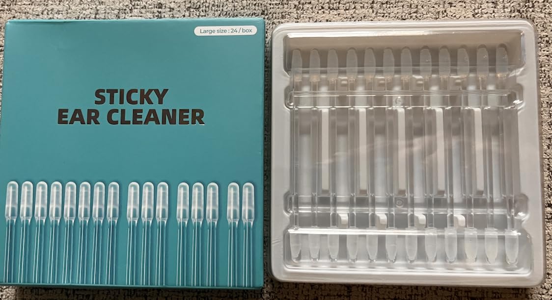 Sticky Ear Cleaner box and storage tray