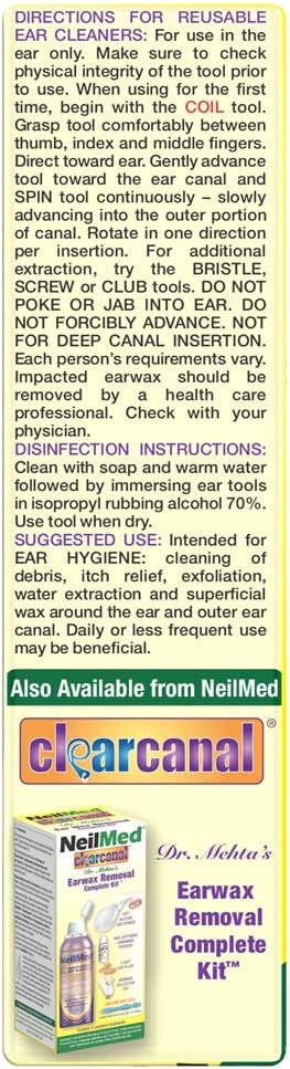 Reusable Flexible Ear Cleaners